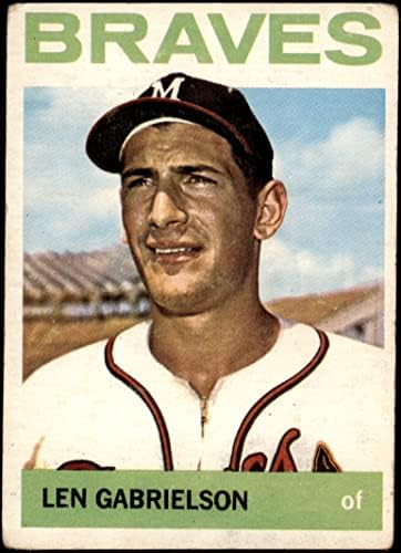 1964 Topps 198 Len Gabrielson Milwaukee Braves Fair Braves