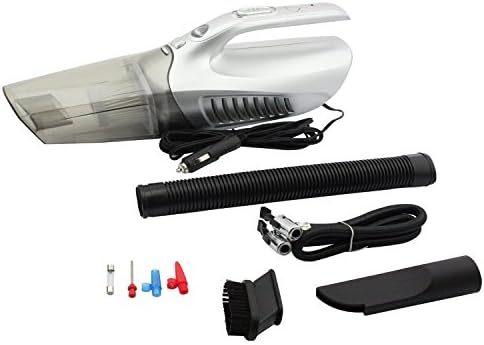 Kihappy 4-in-1 Collector Collector Collector Ret/Wry Hand-Ward Vacuum עם מד צמיג צמיגים מד צמיגים ואור LED,