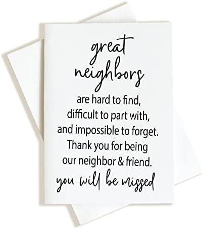 השכן האורן הולך להתרחק מתנה תודה, כרטיס לחבר השכן