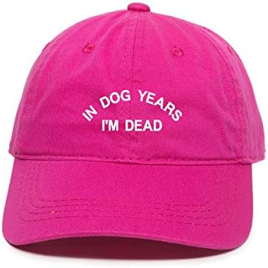 ב כלב שנה אני מת בייסבול כובע רקום כותנה מתכוונן אבא כובע