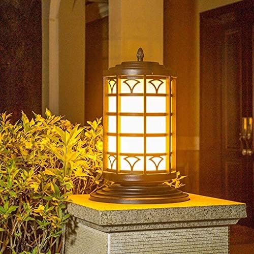 לרכוש LED חיצוני חצר עמיד למים מנורה קיר מנורה קיר פוסט מנורת ראש מנורה בסגנון אירופי חצר גן גן וילה שער פוסט