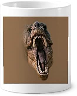 דינוזאור טירנוזאורוס רקס פותח שיני פה מברשת שיניים מחזיק עט ספל עמדת עמד