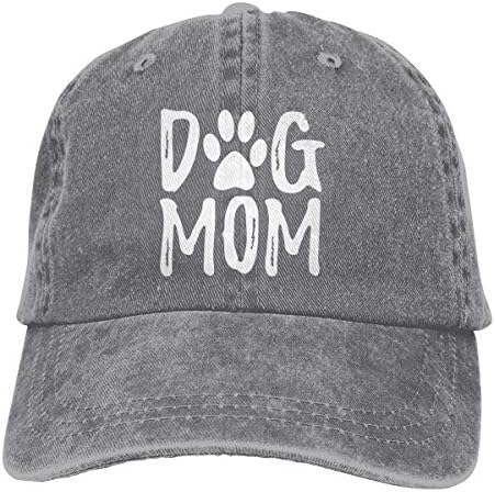 בד ג 'יינס מתכוונן כלב כובע כלב כובע בייסבול במצוקה לנשים