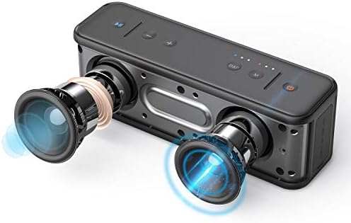 Lezii 40W רמקולים Bluetooth ניידים, רמקול אלחוטי עם צליל היקפי 360 ° TWS, IPX7 אטום למים עם צליל HD, Bluetooth