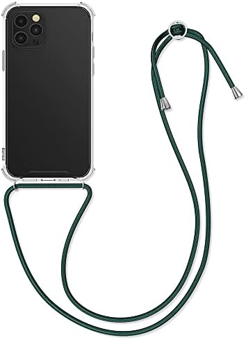 CWMobile Crossbody Case תואם למקרה של Apple iPhone 12 Pro Max - ברור כיסוי טלפון TPU עם רצועת