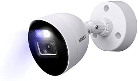 Lorex C884DA מקורה/חיצוני 4K Ultra HD הרתעה חכמה CVI מצלמת אבטחה קלאית, ראיית לילה צבע, אורות LED אזהרה
