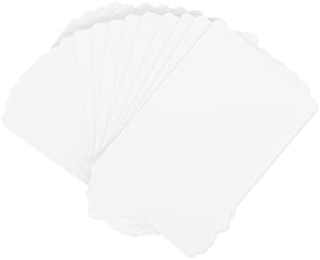 בית יתרון ביתי כרטיסי הערת אינדקס רגילים ריקים לבנים - פינות עגולות Cardstock