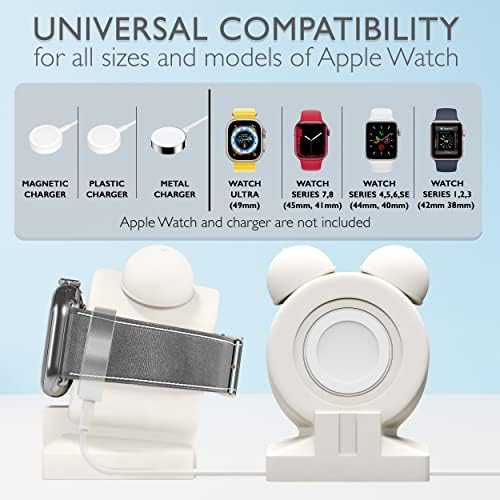 Vallexmall Iwatch Stand for Apple Watch Watch Stand Series Ultra 8/7/6/SE/5/4/3/2/1 с ute Silicone Apple