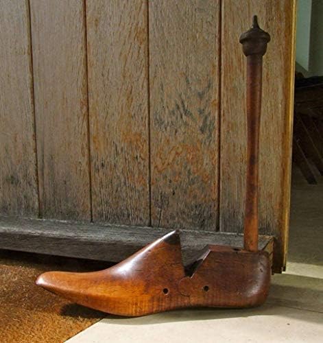 נעלי וינטג 'עצירה דלת אחרונה עשויה מנעל עתיקה אמיתית נמשכת