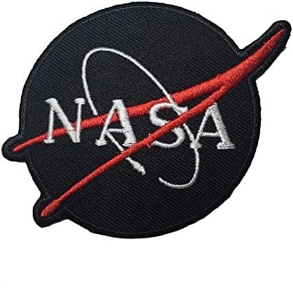 קאנין נאסא טלאי שחור ברזל רקום על טלאים טלאי חלל תפור על טלאי לוגו רשמיים רקמה תגית מזכרת