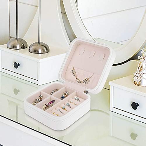 דפוס הסוואה אופנתי קופסא אחסון תכשיטים קופסאות עור מארגונים קטנים ארגזי תכשיטים עם רוכסן עם רוכסן