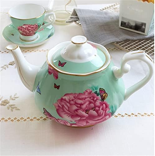 HDRZR ירוק ירוק אדמונית נמוך קומקום קומקום כוס קרמיקה קומקום תה כוס תה אחר הצהריים סט תה ביתי סט