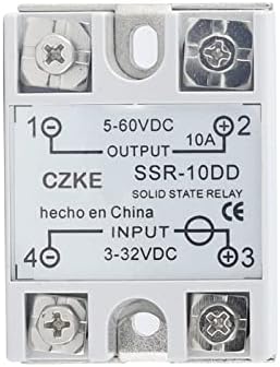 KQOO ממסר מצב מוצק SSR 10DD 25DD 40DD DC בקרה DC ​​מעטפת לבנה שלב יחיד ללא כיסוי פלסטיק 3-32V DC