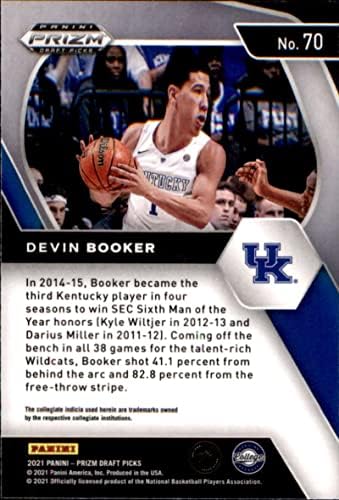 Devin Booker 2021-22 Panini Prizm Draft בוחרים 70 ננומטר+ -MT+ NBA כדורסל
