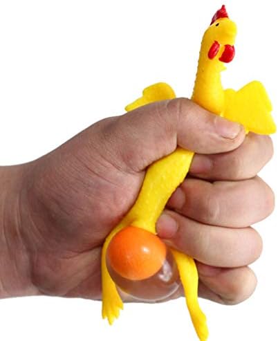 ביצי מחזיק מפתחות מפחיתות לחץ צעצוע 5 מל ו 2 יחידים חידוש תכשיטים לחידוש עוף עריסה חשמלית צעצועים מצחיקים ליילוד