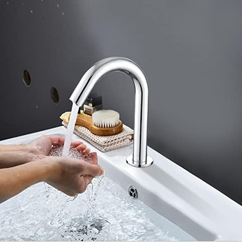 Natudeco G1/2in חוט חיישן אינדוקציה אוטומטית חיישן מים ברז ברז כיור אמבטיה נטול מגע ברזים ברזים