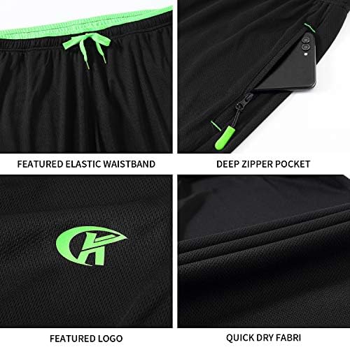 מכנסי טרנינג קלים של ניקו גברים עם כיסים מכנסיים אתלטים ברשת פתוחה לריצה
