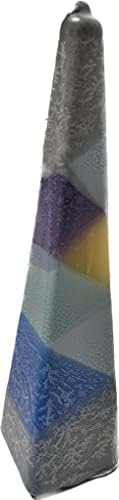 חברת נרות סאפד של שלבט לייט. נר הבדלה פירמידה, עבודת יד, תוצרת ישראל