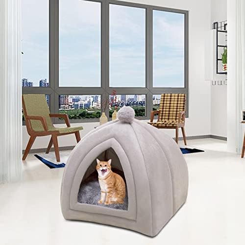 בית חתול נייד עבור חתולים מקורה קן חתלתול כלב חורף חם, מ