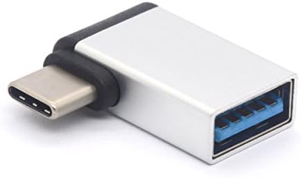 Piihusw USB סוג C מתאם 90 מעלות USB-C ל- USB 3.0 מתאם USB C מחבר ממיר עבור Dell XPS 15, Samsung