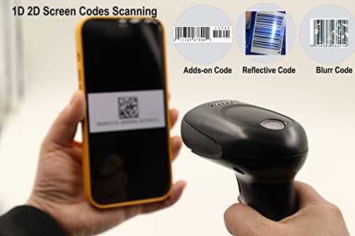 Teeemi TMCT-10 Bluetooth Barcode Scanner 1D לייזר כף יד כף יד אוטומטית קורא ברקו