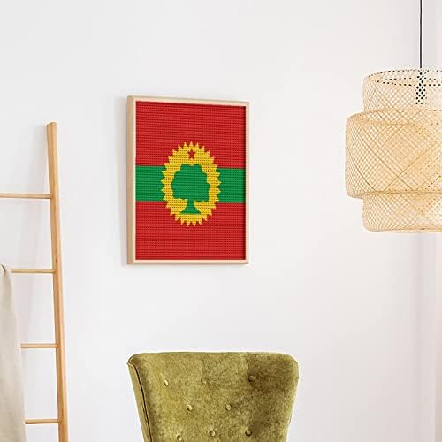 דגל השחרור של אורומו קדמי ערכות ציור ציור DIY צבע מקדח מלא ציור יהלום מלאכה לאמנויות לעיצוב