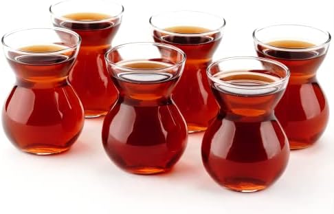 כוסות התה הטורקיות של בוקבוקס, כוסות התה הפרסיות הערביות וכוסות הטעימה של הוויסקי