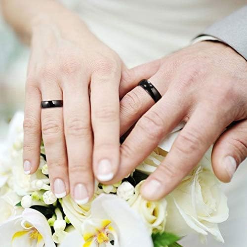 2 ממ 4 ממ 6 ממ 8 ממ שחור טונגסטן טבעת לגברים נשים נישואים כיפת גבוהה פולני נוחות בכושר 4-15