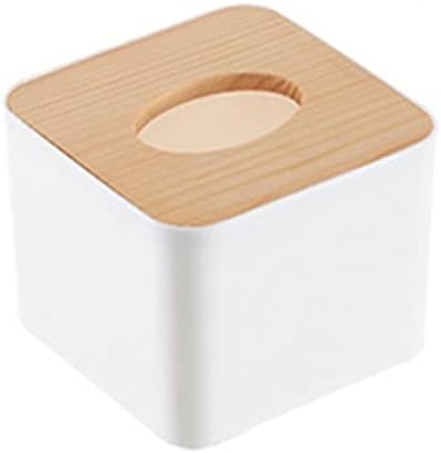 מחזיק מפית מעץ מוצק Dingzz צורה מרובע עץ קופסת רקמות מפלסטיק קופסת נייר מטבח בית קופסת אחסון