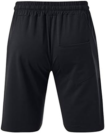 תחבושת מזדמן רופף מכנסי טרנינג גברים של ספורט טהור צבע שרוך מכנסיים קצרים צפצף