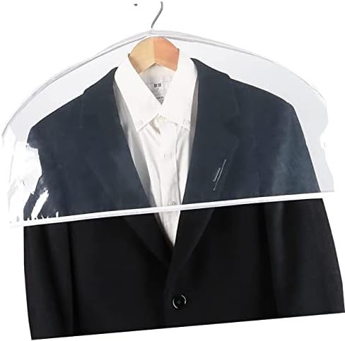 קולבי פלסטיק 12 יחידות שחור משומש בגדי מגן מגן על חולצה כיסוי בית פלסטיק מעילי ויניל מכסה שמלת עסקי שקיות דקור
