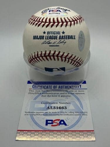 דני מקליין 31-6 1968 נמרים חתומים על חתימה רשמית MLB בייסבול PSA DNA *63 - כדורי בייסבול עם חתימה