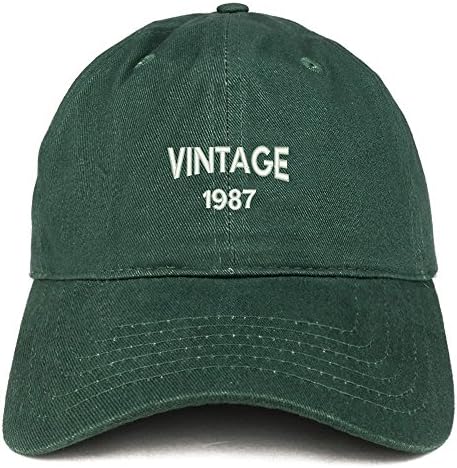 טרנדי הלבשה חנות קטן בציר 1987 רקום 36 יום הולדת מתכוונן כותנה כובע