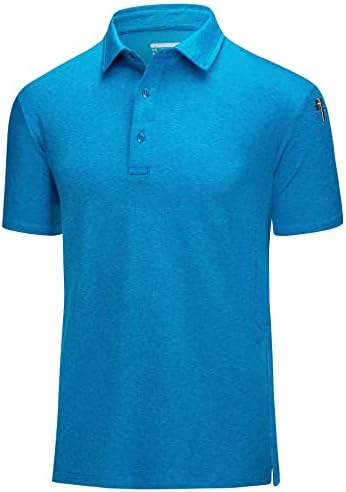 חולצות פולו לגברים של Magcomsen 3 כפתורים מגרש מהיר ביצועים יבשים חולצות קיץ פיקה ג'רזי חולצת פולו