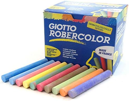 ג ' וטו רוברקולור צבע גיר, 100 צבעים שונים איקס עגול גיר חבילה, ללא אבק & מגבר; סופר רחיץ, אידיאלי