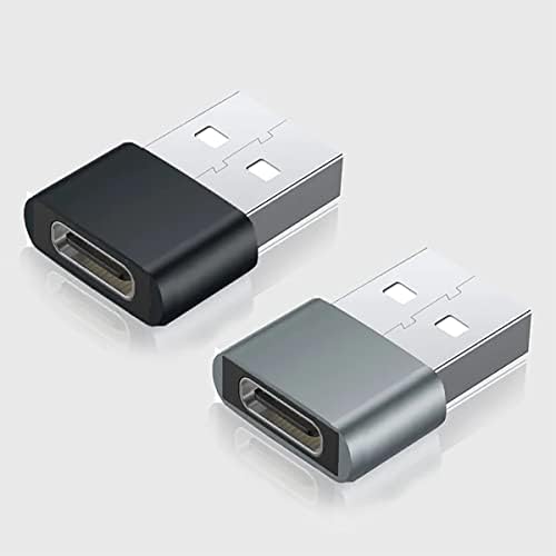 USB-C נקבה ל- USB מתאם מהיר זכר התואם למכשירי SMSUNG SM-C701F/DS עבור מטען, סנכרון, מכשירי OTG כמו מקלדת,