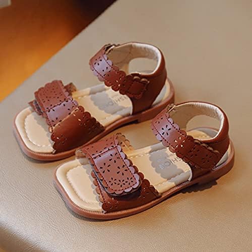 ילדים לילדים סנדלים אופנה תינוקת פתוח בוהן נסיכה נעלי נסיכה רכות סוליות חתוכות סנדלי חוף קיץ