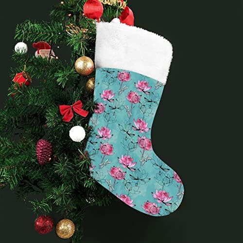 שפירית מים אדום חג המולד אדום חג המולד גרביים קישוטי הבית לאח עץ חג המולד גרביים תלויים