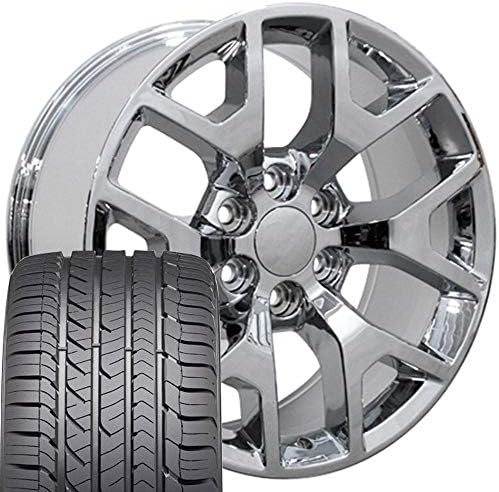 OE Wheels LLC 22 אינץ 'חישוקים מתאימים לפני 2019 סילברדו סיירה לפני 2021 טאהו פרברי יוקון אסקאלדה CV92
