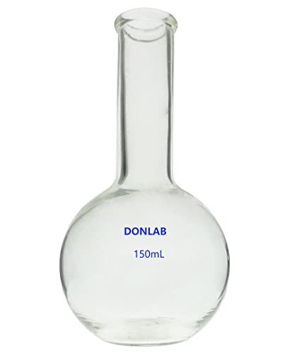 בסיס קרב דונלאב-5000 זכוכית 5000 מ ל / 5 ליטר צוואר ארוך בקבוק רותח של תחתית שטוחה