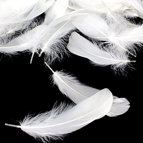 זמיחלה 20/100 יחידות פלאפי אווז לבן נוצות שזיף עשה זאת בעצמך נוצות עבור תכשיטי ביצוע כובע קישוט חתונה מלאכות