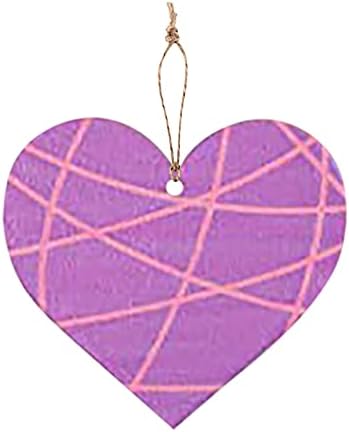 Hyuiyyeaa קישוט ברור מתנה קישוט עץ קישוט לחתונה לבב של Valentine Shape Andiendary Andiendary King