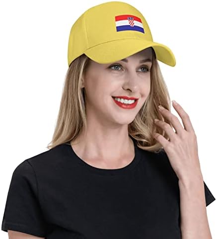 דגל Liichees של כובע בייסבול קרואטיה לגברים נשים כובע לשון ברווז מזדמן casquette