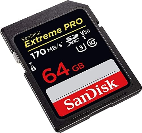 סנדיסק 64 ג ' יגה-בייט אבטחה דיגיטלית אקסטרים-כרטיס ג10, יו-3, וי-30 170 מגה-בייט / שניות-חבילה