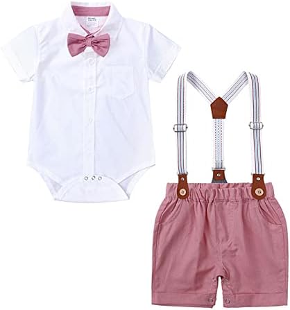 ילדים נפגעים תלבושות בנים יילוד תינוקות תינוקות בנים כותנה קיצים ג'נטלמנים תלבושות תלבושות קצרות