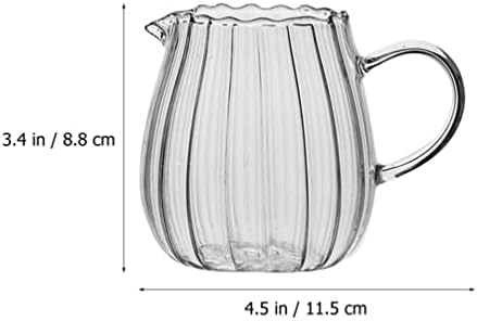 כוסות אספרסו של המוטון קנקן לבן 2 יחידות קרם זכוכית קטן קנק
