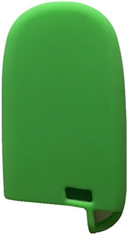 ז'קט כיסוי מקשים ירוק סיליקון גומי פוב מחזיק מרחוק ללא מפתח עור מתאים לג'יפ פיאט דודג 'חכם
