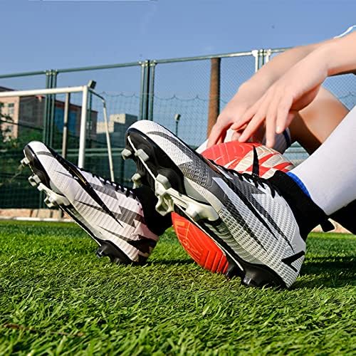 נעלי כדורגל של כדורגל של Zquaus נעלי כדורגל נעלי נעלי ספייק נעלי נעלי ספורט נוחות מבוגרים אתלטים חיצוניים/מקורה/תחרות/אימונים