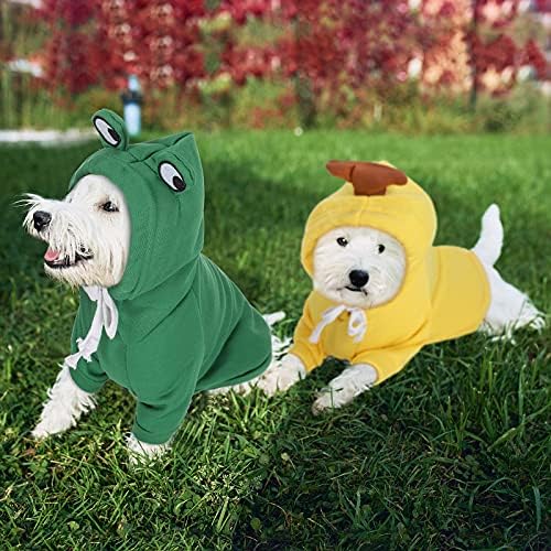 2 חתיכות בגדי קפוצ'ון של כלב פירות, תלבושת כלבים חמודה סוודר כלב סווד