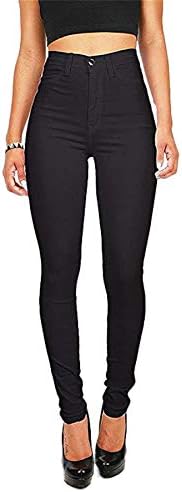 חותלות מכנסי ג 'ינס בגזרה גבוהה לנשים עם מותניים גבוהים עם מכנסי ג' ינס עם רוכסן